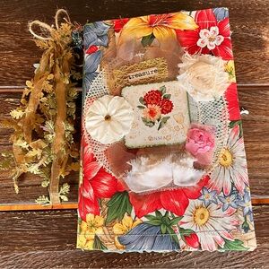 Floral Garden Flowers Junk Journal 3 Signatures Decorated Softcover Journal